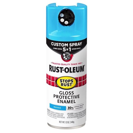Rust-Oleum Rust-Oleum Stops Rust 5-in-1 Indoor/Outdoor Gloss Blue Oil-Based Oil Modified Alkyd Protective Ename 376907